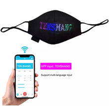 Load image into Gallery viewer, LED Bluetooth Word Display Mask
