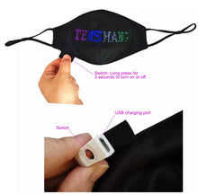 Load image into Gallery viewer, LED Bluetooth Word Display Mask